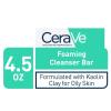 imageCeraVe Foaming Cleanser Bar SoapFree Body and Face Cleanser Bar for Oily Skin Fragrance Free 45 Ounce45 Ounce Pack of 1