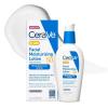 imageCeraVe AM Facial Moisturizing Lotion SPF 50 Face Moisturizer with SPF Hyaluronic Acid Niacinamide ampamp Ceramides NonGreasy Blends Seamlessly With No White Cast Non Comedogenic Sunscreen 3 Oz