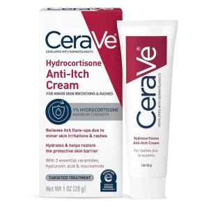 imageCeraVe 1 Hydrocortisone AntiItch Cream FragranceFree Relief for EczemaProne ampamp Dry Skin 1 Ounce