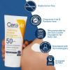 imageCeraVe 100 Mineral Sunscreen SPF 50 with Zinc Oxide ampamp Titanium Dioxide Hyaluronic Acid ampamp Ceramides Oil Free ampamp NonGreasy Hydrating Mineral Sunscreen For Body 5 ozSPF 50