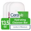 imageCeraVe Hydrating Cleanser Bar SoapFree Body and Facial Cleanser with 5 Moisturizing Cream FragranceFree 3Pack 45 Ounce Each45 Ounce Pack of 3