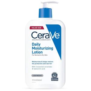 imageCeraVe Daily Moisturizing Lotion for Dry Skin Body Lotion ampamp Face Moisturizer with Hyaluronic Acid and Ceramides Daily Moisturizer Fragrance Free OilFree 19 Ounce19 Fl Oz Pack of 1