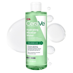 image:imageCeraVe Hydrating Micellar Water Facial Cleanser amp Makeup Remover with Hyaluronic Acid amp Ceramides 24h Hydration Barrier Strengthening AlcoholFree FragranceFree Safe for Sensitive Skin 13oz