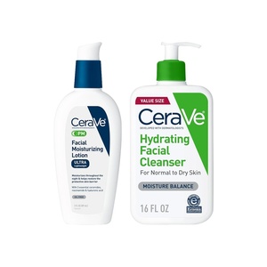 image:imageCeraVe PM Facial Moisturizing Lotion 3oz Hydrating Facial Cleanser 16oz