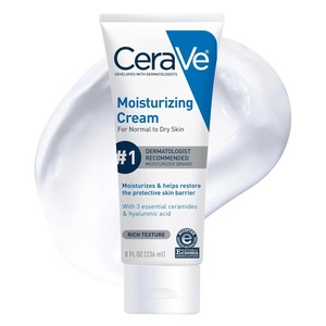 image:imageCeraVe Moisturizing Cream Body and Face Moisturizer for Dry Skin Body Cream with Hyaluronic Acid and Ceramides Daily Moisturizer OilFree Fragrance Free NonComedogenic 16 Ounce Refill8 Ounce